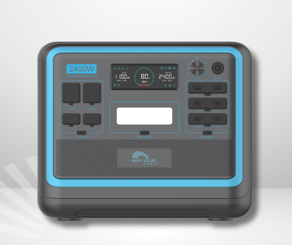 GENERADOR SOLAR PORTATIL 2400W