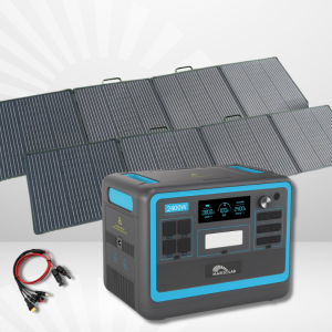 PACK FREE: GENERADOR PORTÁTIL 2400W + 2 PANELES 200 W