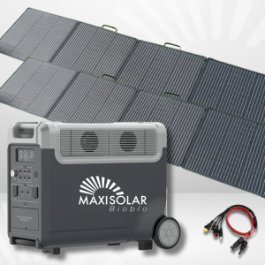 PACK FULL:  GENERADOR PORTÁTIL 3600W + 2 PANELES 400 W